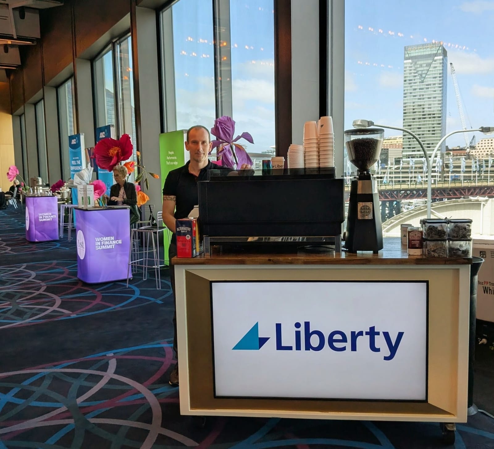 Liberty Financial branded cart
