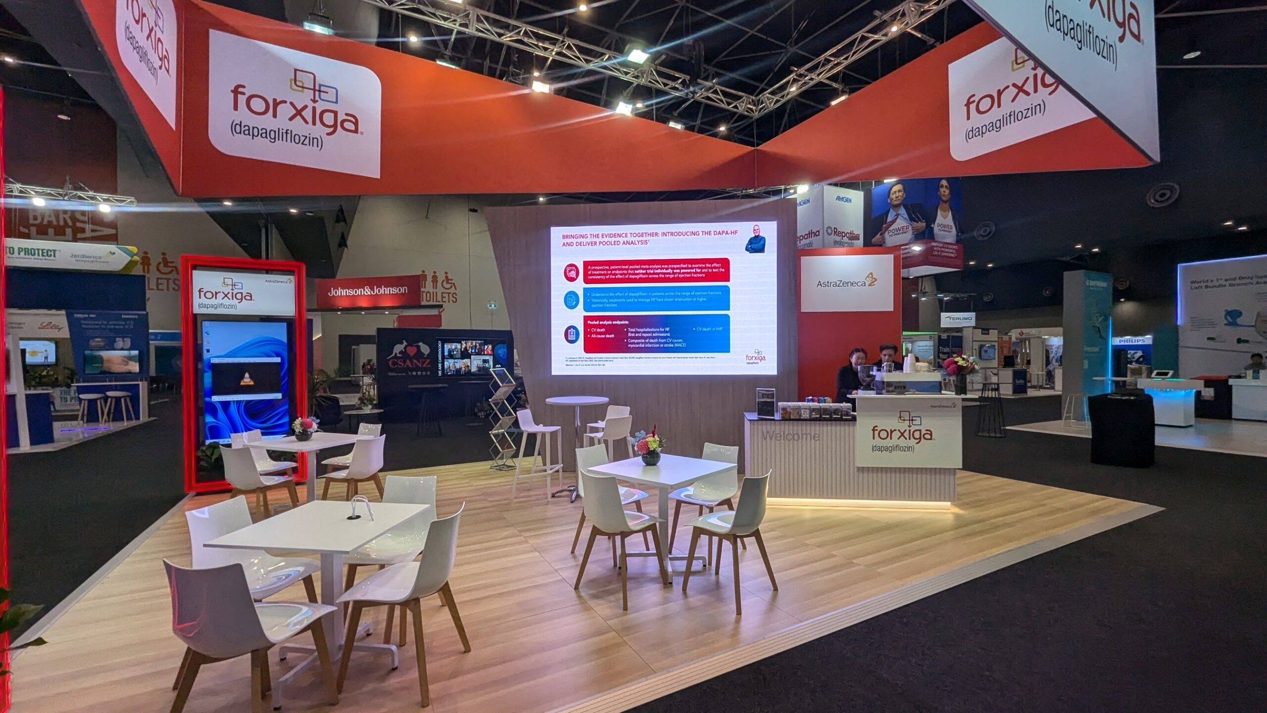 AstraZeneca Forxiga pharma conference stand